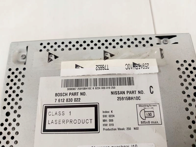 nissan qashqai 1 и J10 РЕСТАЙЛИНГ радио NAVI 25915BH10C