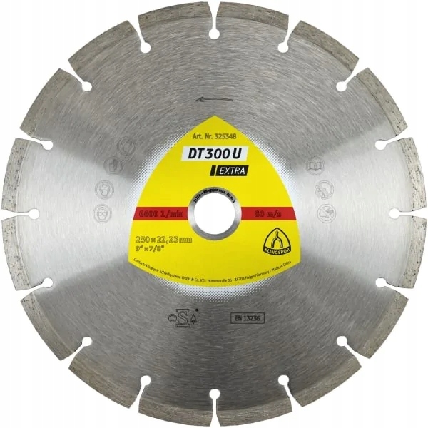 

Tarcza diamentowa 230 uniwersalna Klingspor DT300U