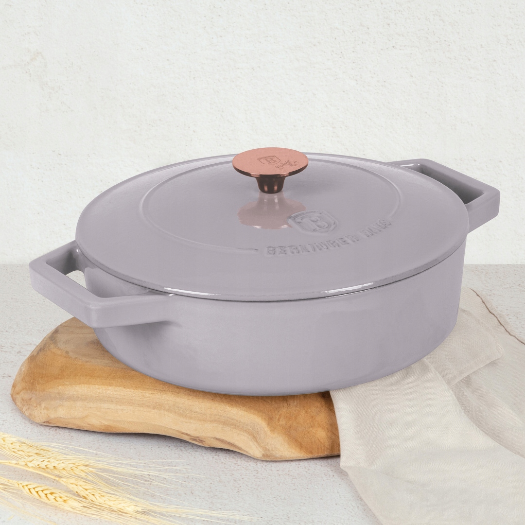 Plytký hrniec 26 cm BerlingerHaus Taupe BH-6527