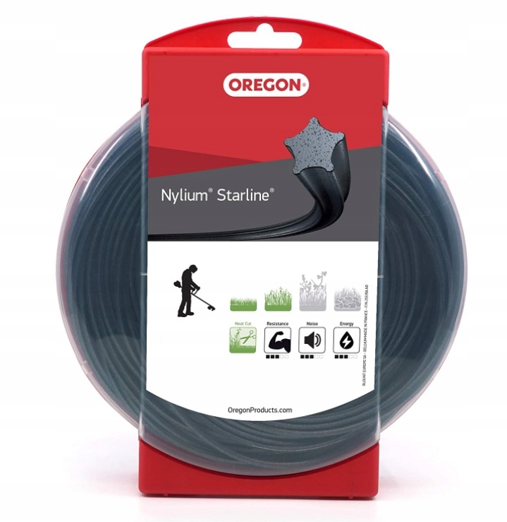 

Żyłka Nylium Starline 3.0 mm x60 m gwiazdka Oregon