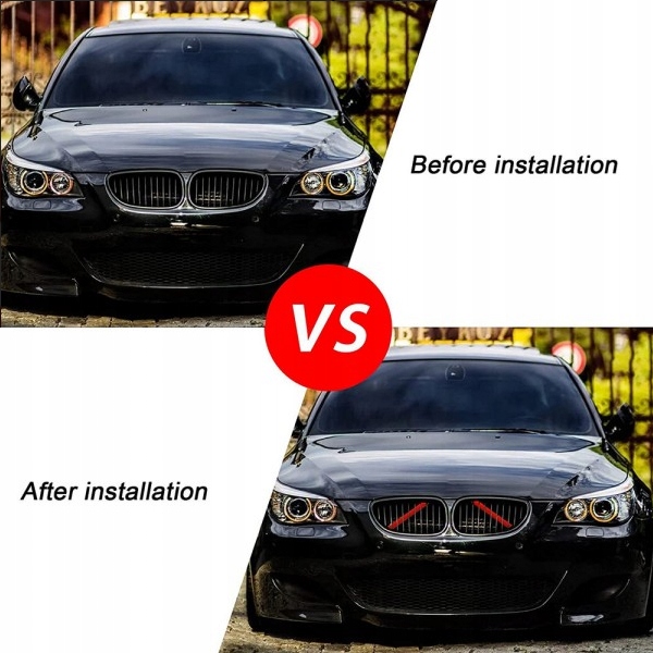 NAKŁADKI V-BRACE x2 POPRZECZKI GRILL BMW 1-2-3-4 EPMAN CZERWONE Numer katalogowy producenta EPBHGF20