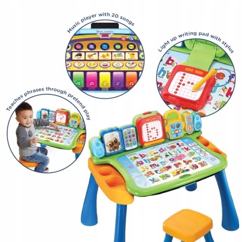 VTech Touch and Learn Activity Table - Musical Kids Desk with Letters, Phon Marka Vtech