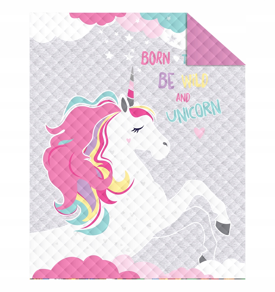 Přehoz na postel Prošívaný Jednorožec 170X210 Kůň