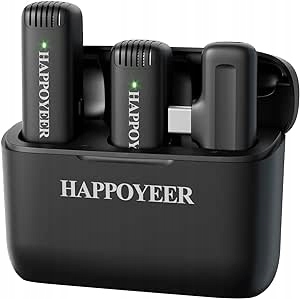 Bezprzewodowy podwójny mikrofon HAPPOYEER