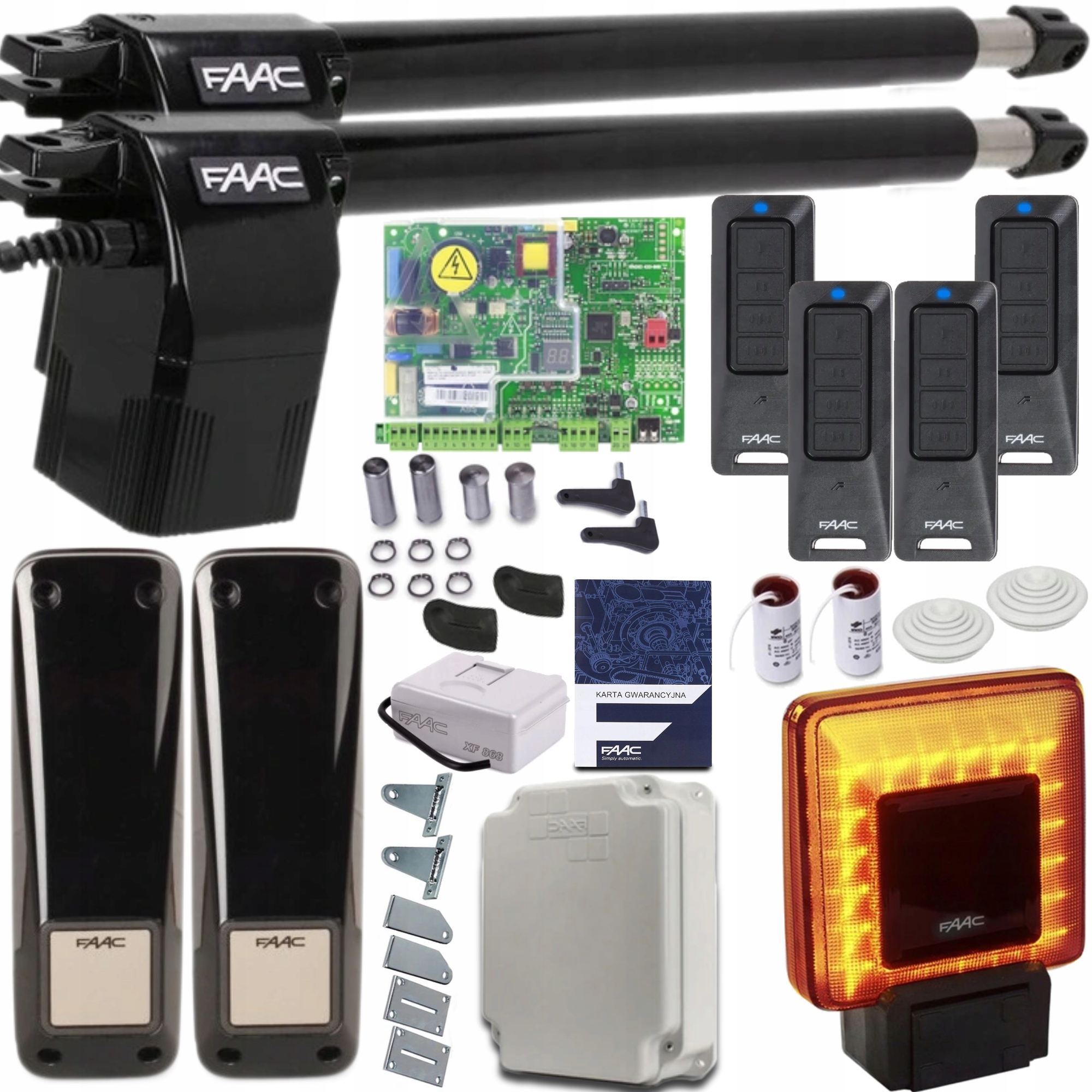 Set Automatizácie Faac Alfa 414 4xPILOT Xled Lampa