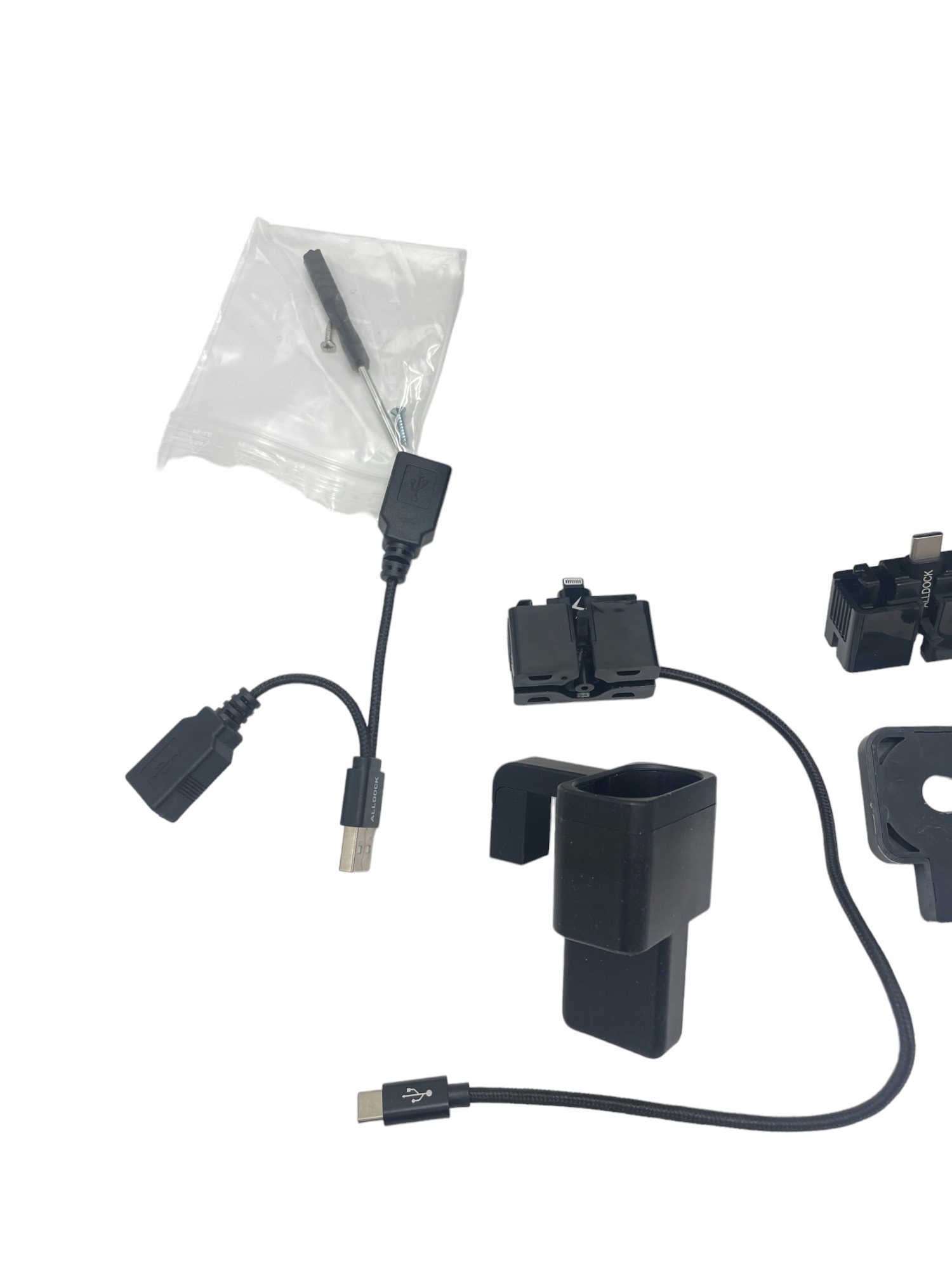 ALLDock Uniwersalna multiładowarka CLASSIC Black 10316+akcesoria_OUTLET Prąd wyjściowy 2400 mA