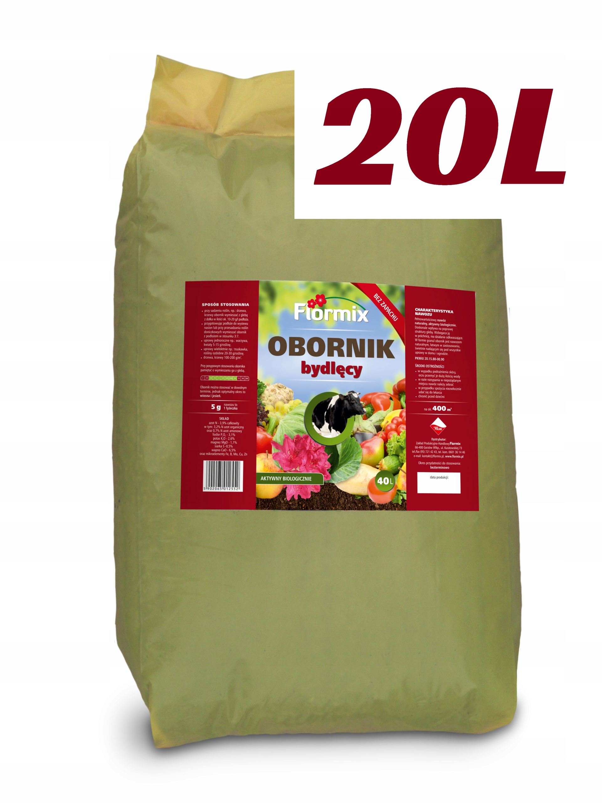 

Obornik Bydlęcy 20L Nawóz naturalny organiczny