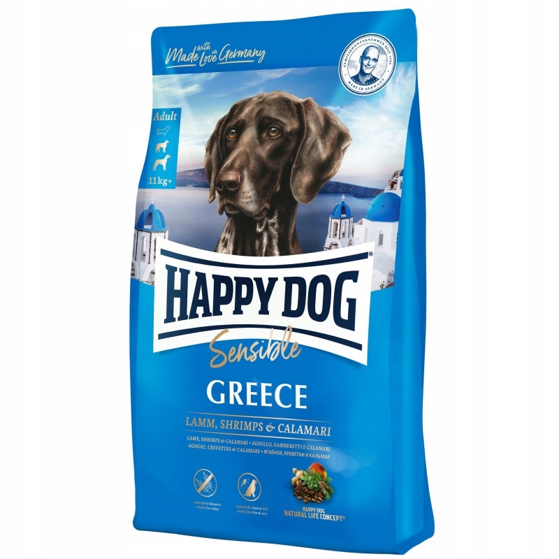 Happy Dog Grecja dla psów z wrażliwym żołądkiem 11kg jagnięcina
