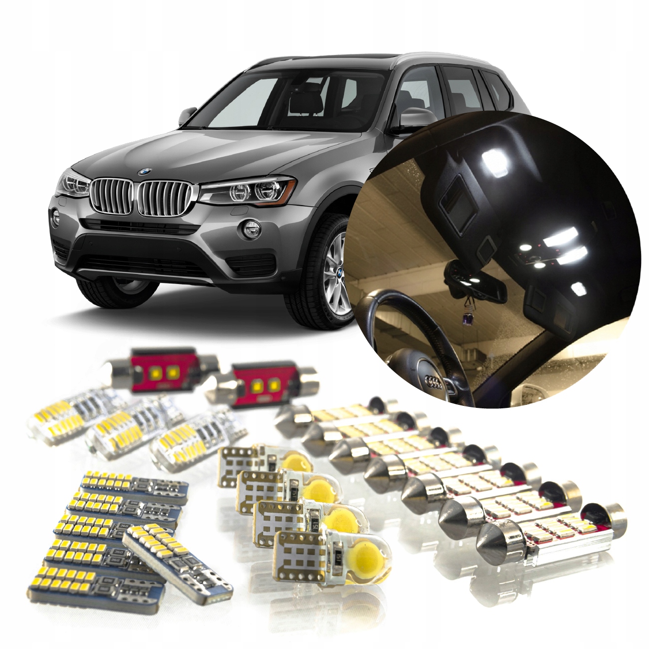 Bmw X3 F25 Sada Led Osvětlení Interiéru! Vip