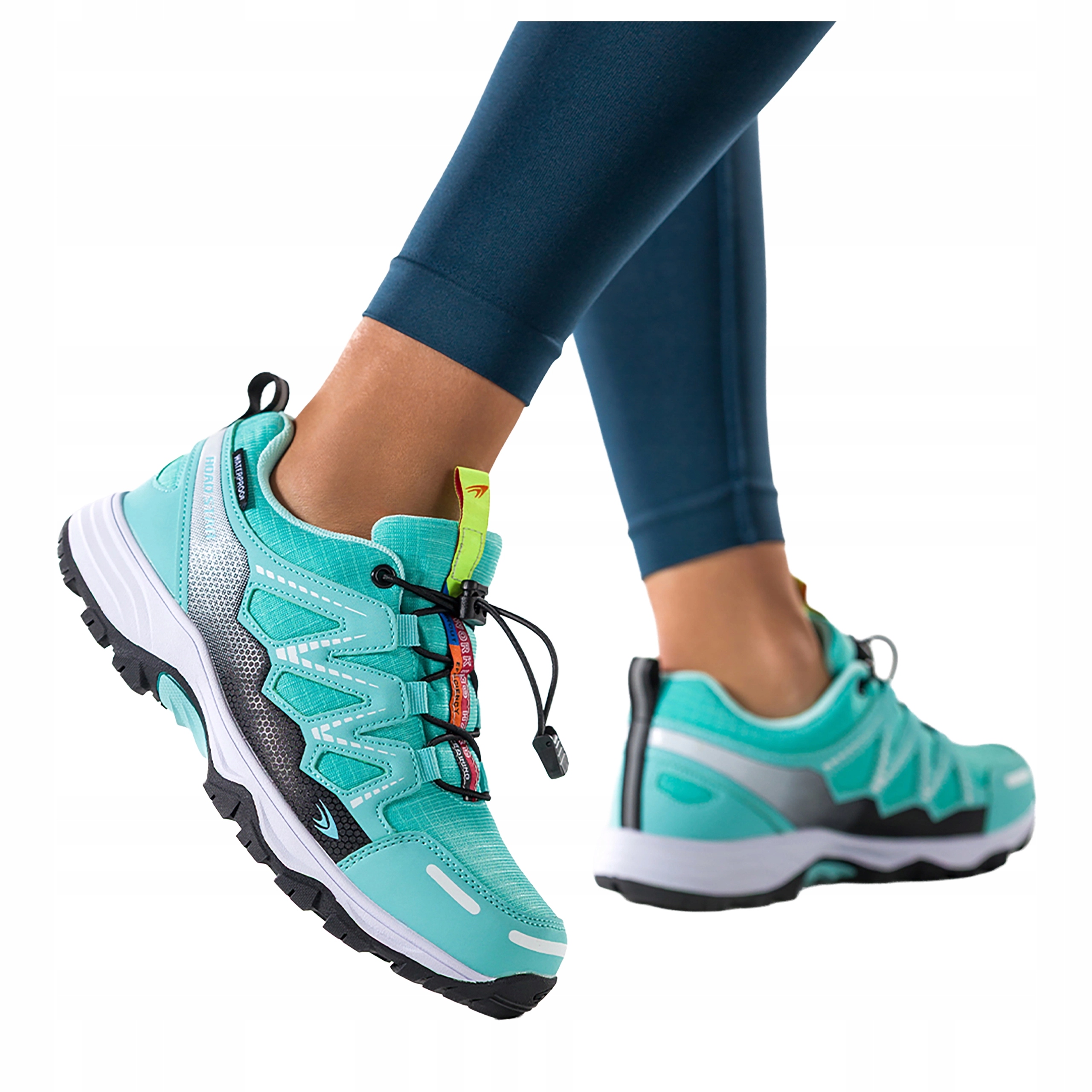 Dámské Trekingové Boty Tyrkysové Šněrovací Voděodolné Sportovní vel. 39