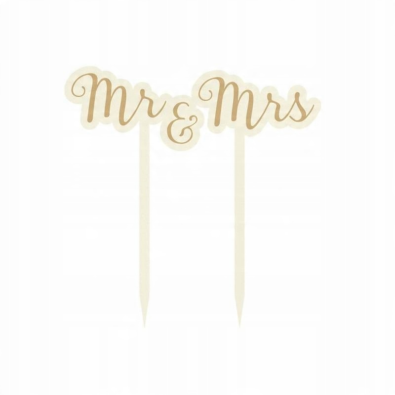 

Topper na tort P13 Mr & Mrs, 15 x 15 cm