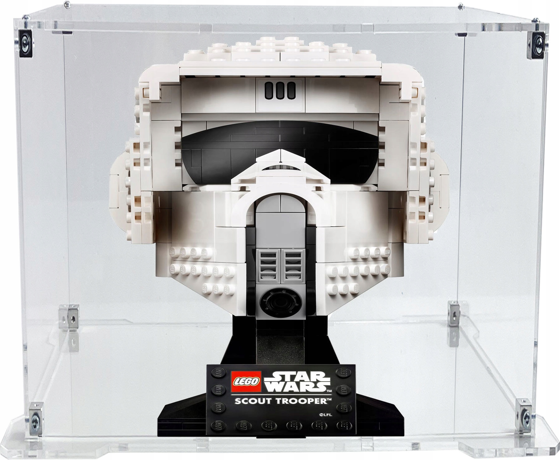 Vitrína s podstavcem Drewlandia pro sadu Lego 75305 Helma stormtrooperů