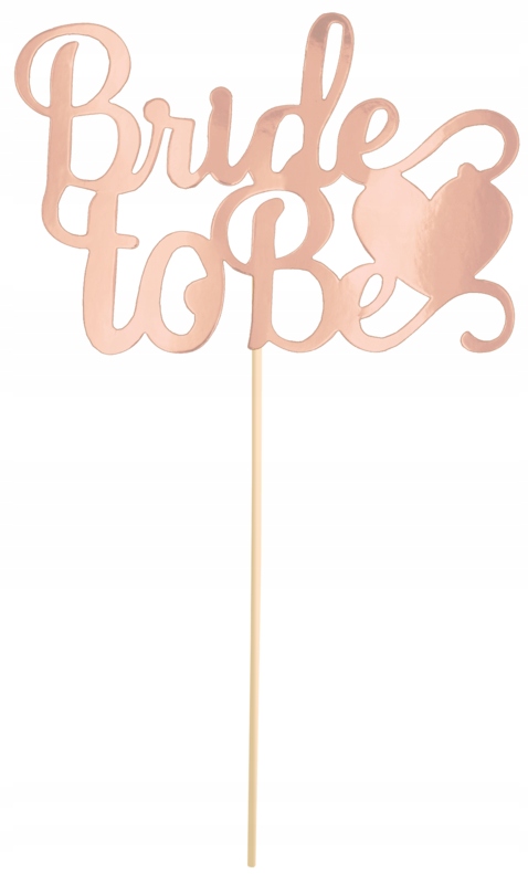 

Topper Bride To Be Różowe Złoto Wieczór Panieński