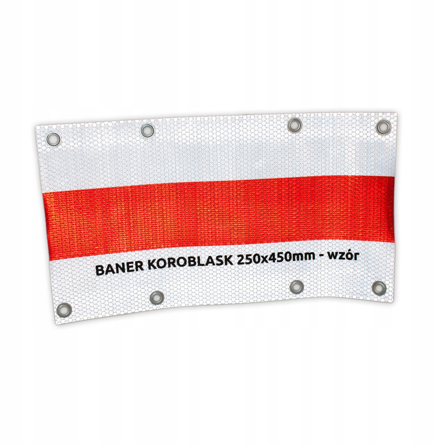 baner KOROBLASK odblaskowy 45x25cm na DRZEWA PŁOTY
