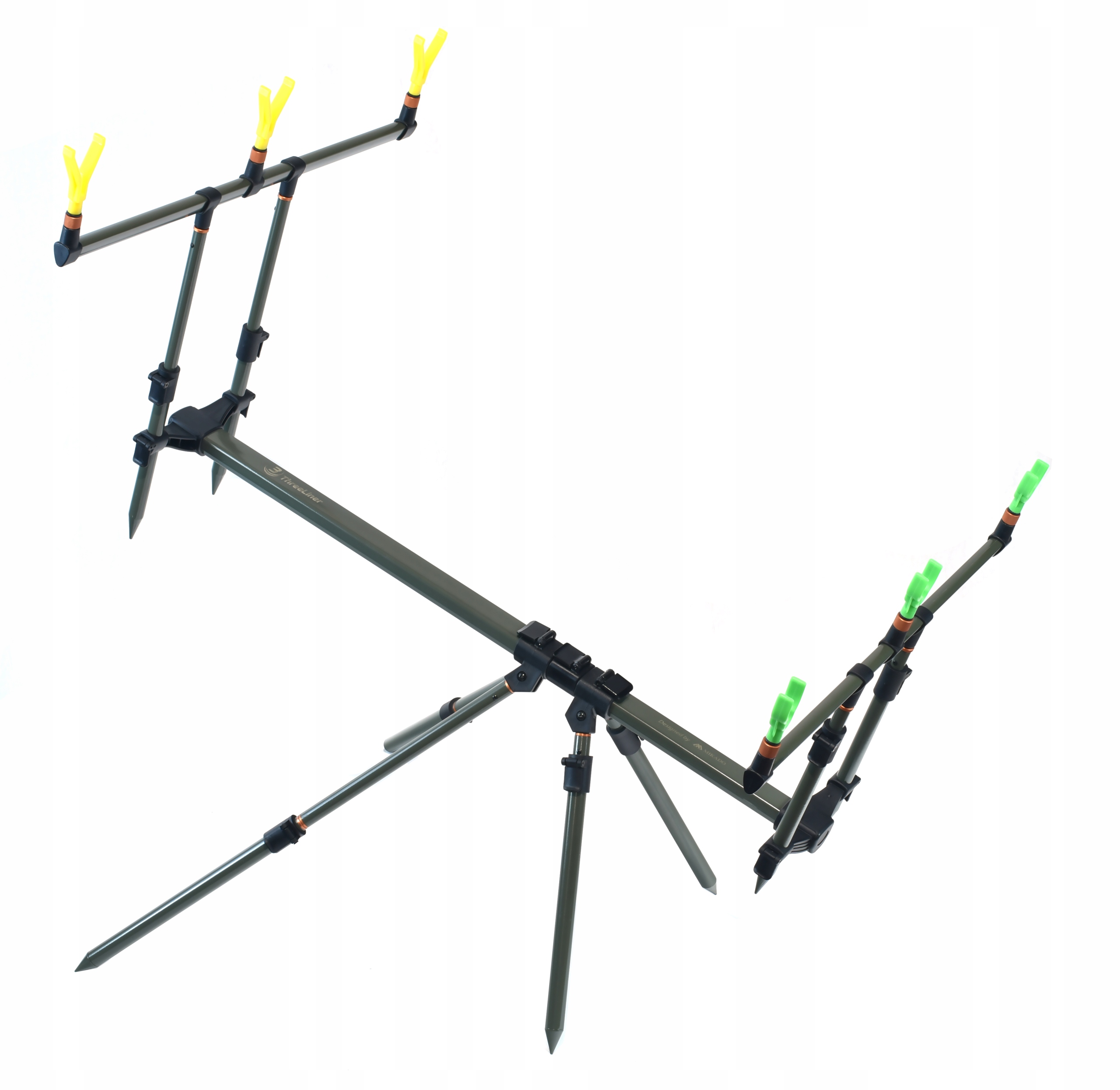 STOJAK MIKADO ROD POD WĘDKI 2x SYGNALIZATOR BRAŃ Rodzaj elektroniczny