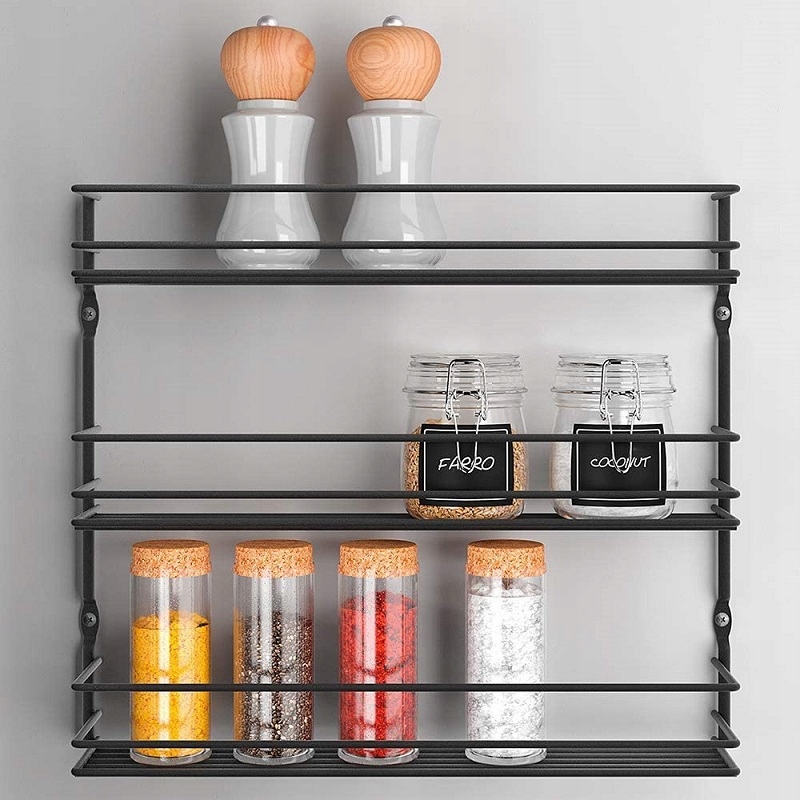 MARKOWY PREMIUM REGAŁ ORGANIZER STOJAK PÓŁKA NA PRZYPRAWY ŚCIENNA SWISS Marka Metaltex