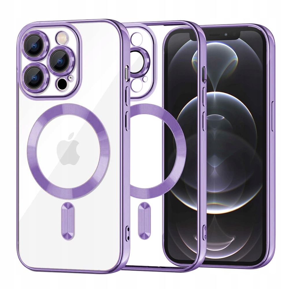 Techsuit MagSafe etui do iPhone 12 Pro jasnofioletowe (Light Purple)