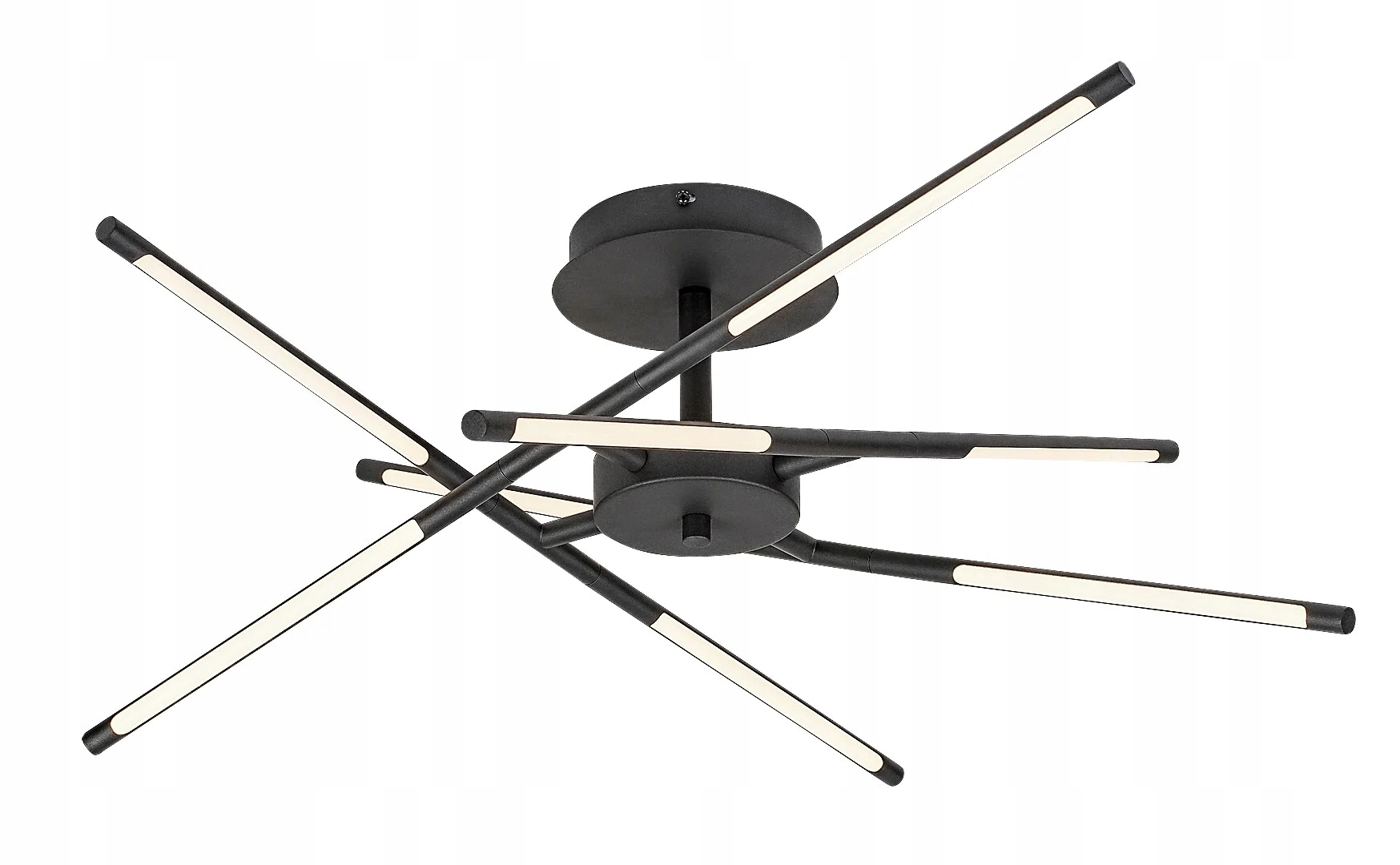 Moderná nastaviteľná stropná lampa s čiernymi Led tyčami 30 W Henli Rabalux