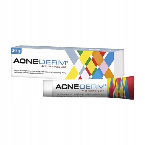 Acne-Derm krem 20g 20% kwas azelainowy na trądzik przebarwienia zaskórniki