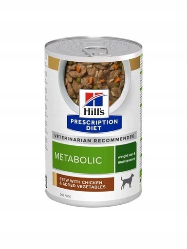 4x Hill's Pd Prescription Diet Metabolic Canine Stews 354 g plechovka