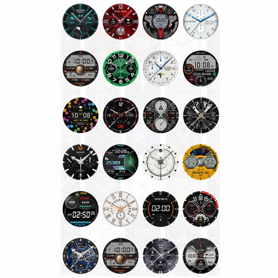 SMARTWATCH ZEGAREK POLSKIE MENU PL SPORT ROZMOWY SMART WATCH MĘSKI PULS Materiał paska stal