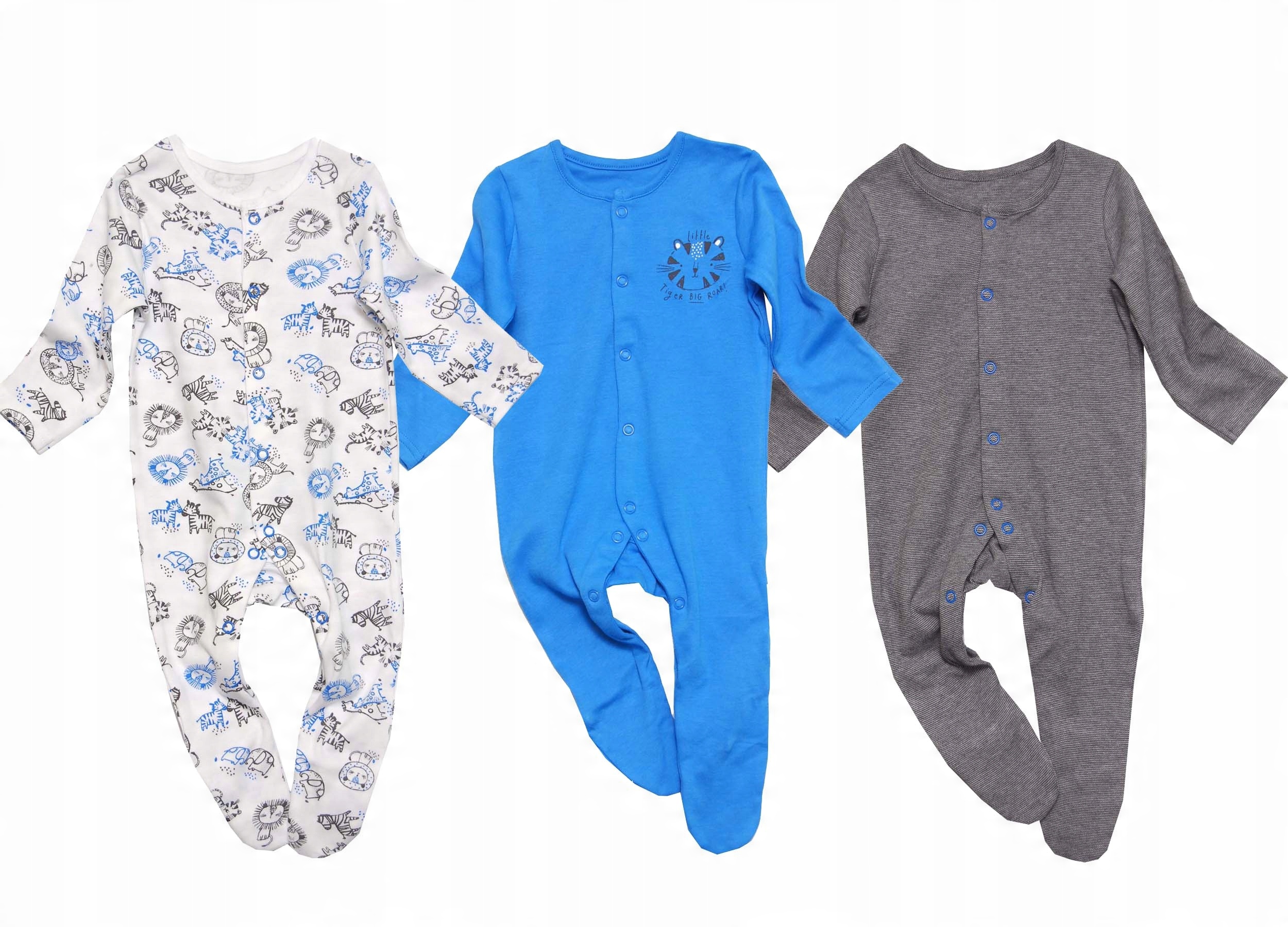 

Mothercare 3-pak Pajac Pajacyk Niedrapki r. 62cm