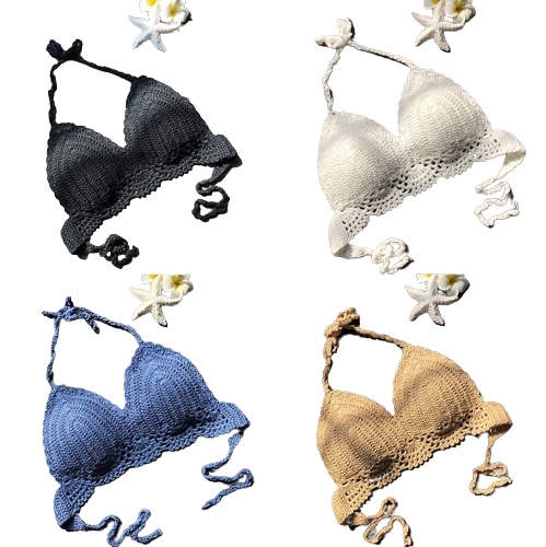 CROP TOP KORONKA SZYDEŁKO SEXY WYCIĘCIA BEZ PLECÓW