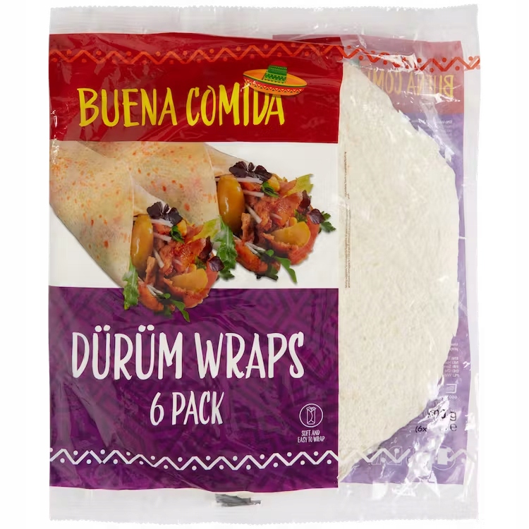 Durum Wraps 6 pak Tureckie Placki 600g 30cm 14663911937 Allegro.pl