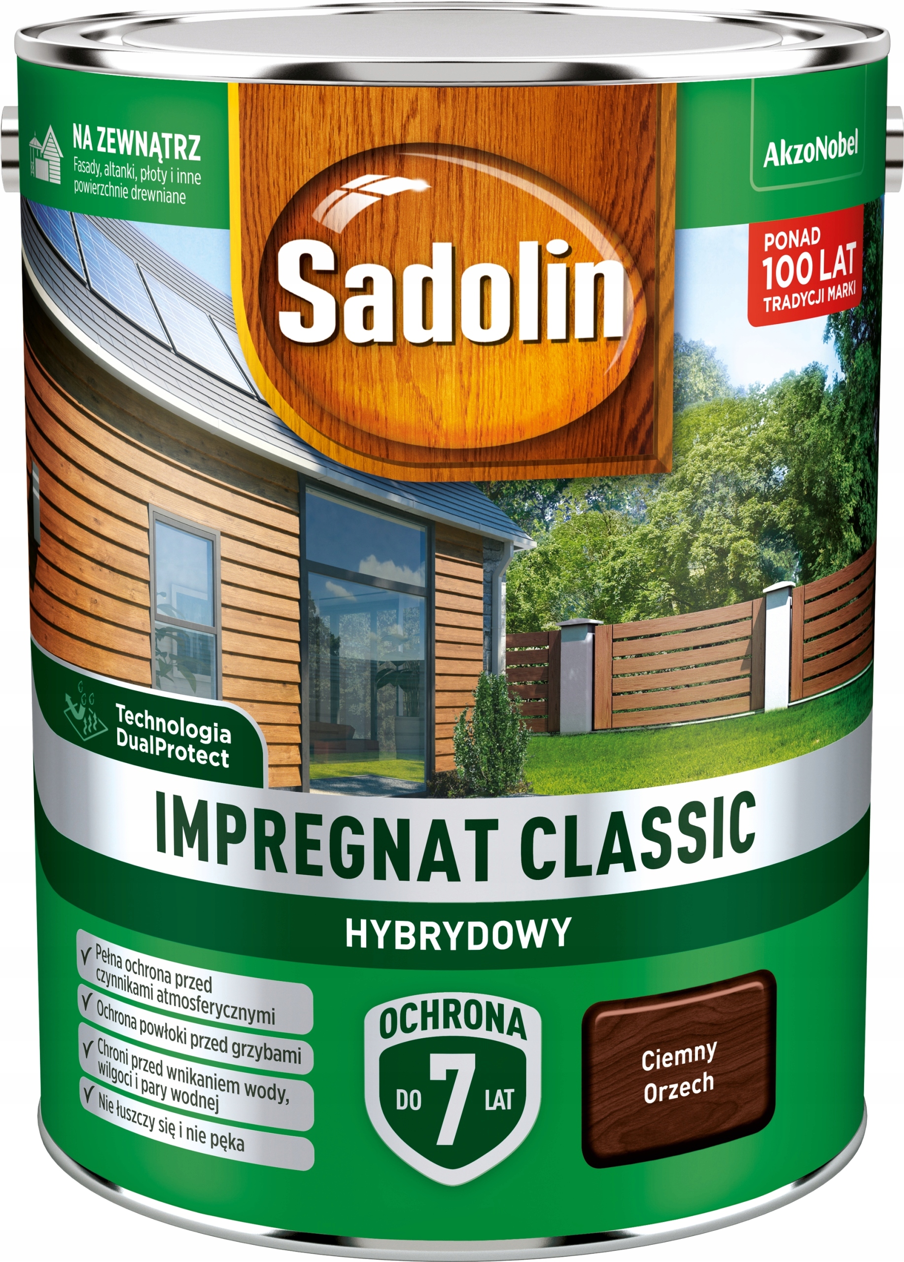 Sadolin Classic Impregnat 4,5L Orzech Ciemny