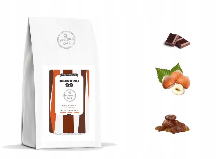 Kawa ziarnista ŚWIEŻO PALONA - zestaw 6x200g Marka NostroCafe