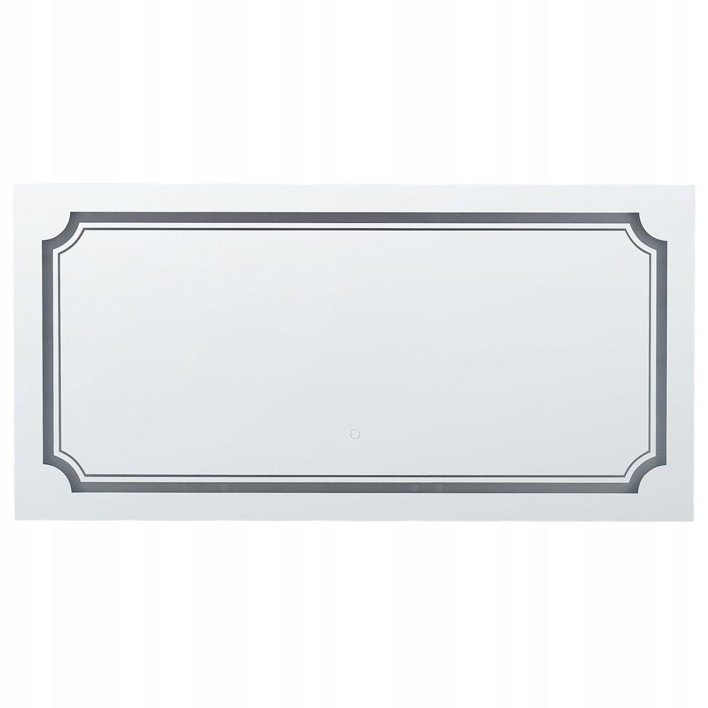 Lustro ścienne LED 120 x 60 cm srebrne ARROMACHNES