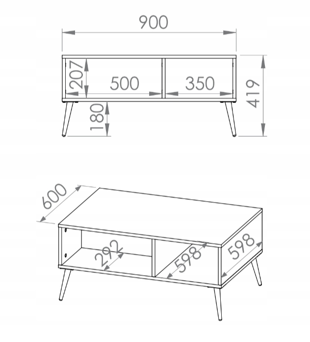 Meblościanka Zestaw Mebli Do Salonu 2 Labrador FRESTO ML