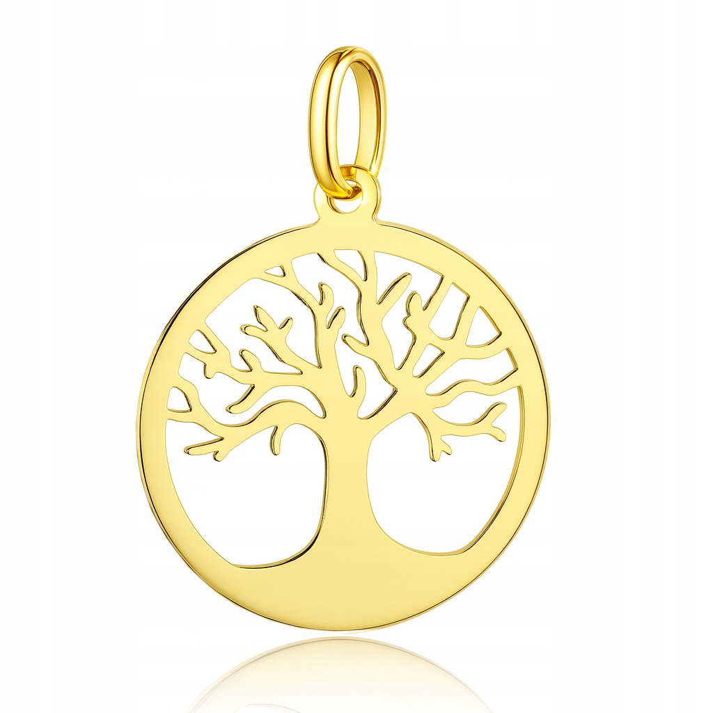Zlatý přívěsek strom štěstí Au 585, 18 mm