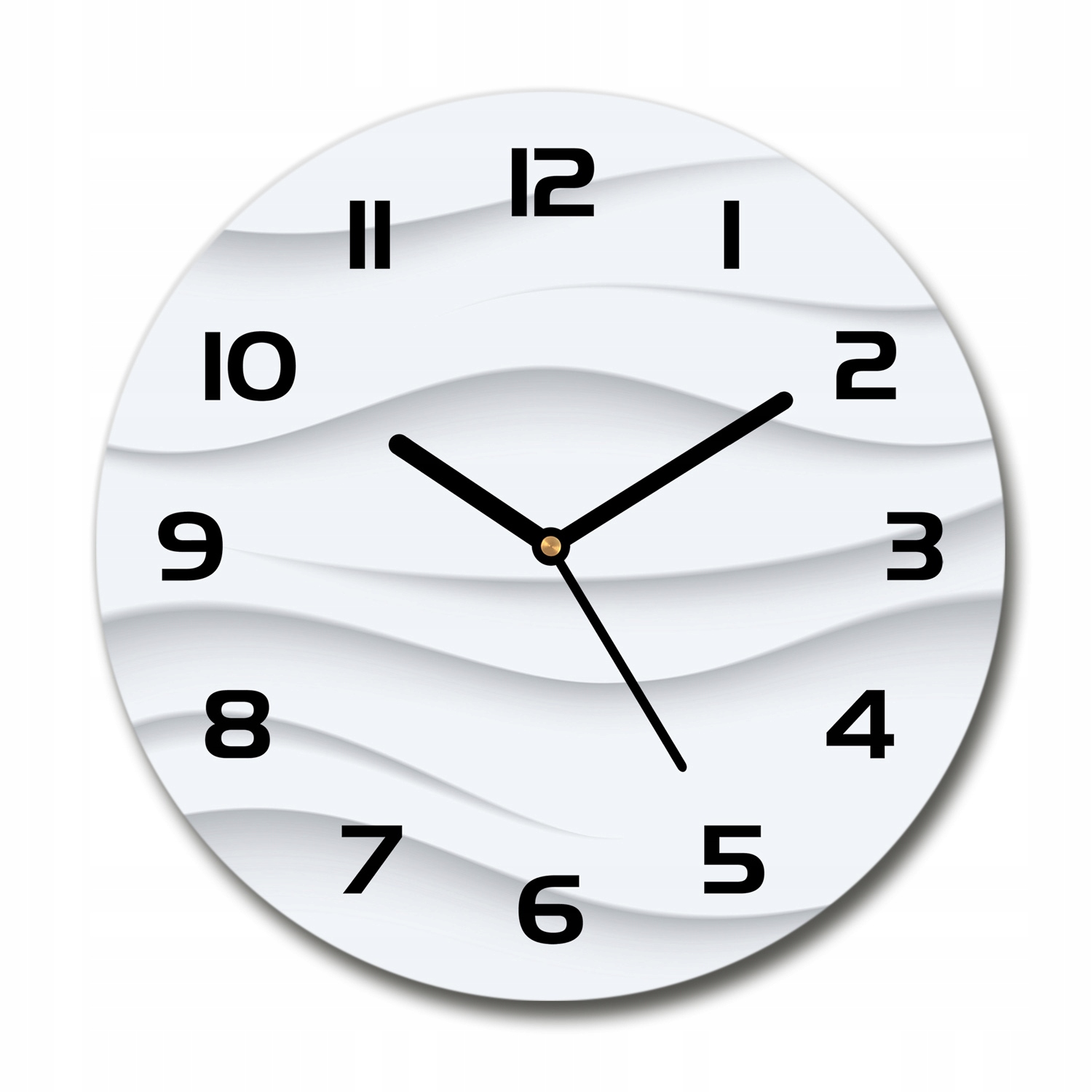 

Zegar szklany okrągły Abstrakcja fale fi 30 cm