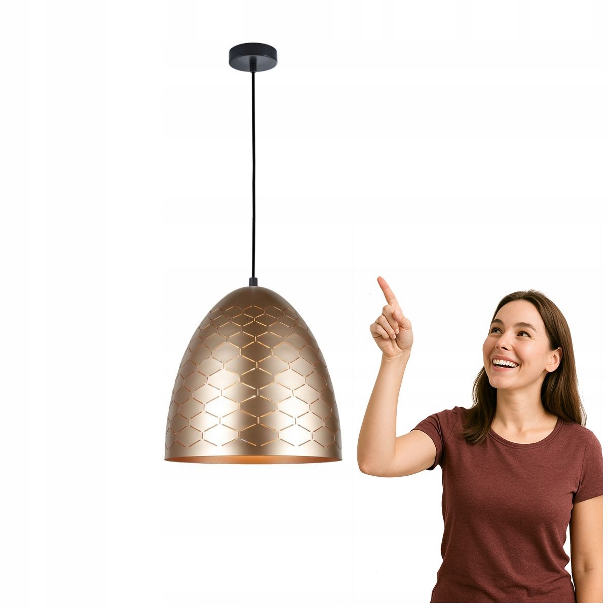 Závěsná lampa Leilani PND-43445-1L-GD Italux