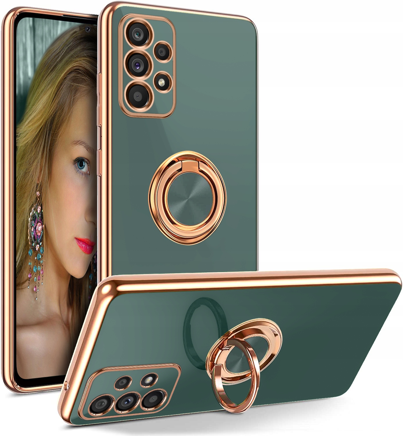 

Etui Silicone Ring +Szkło do Samsung Galaxy A53 5G