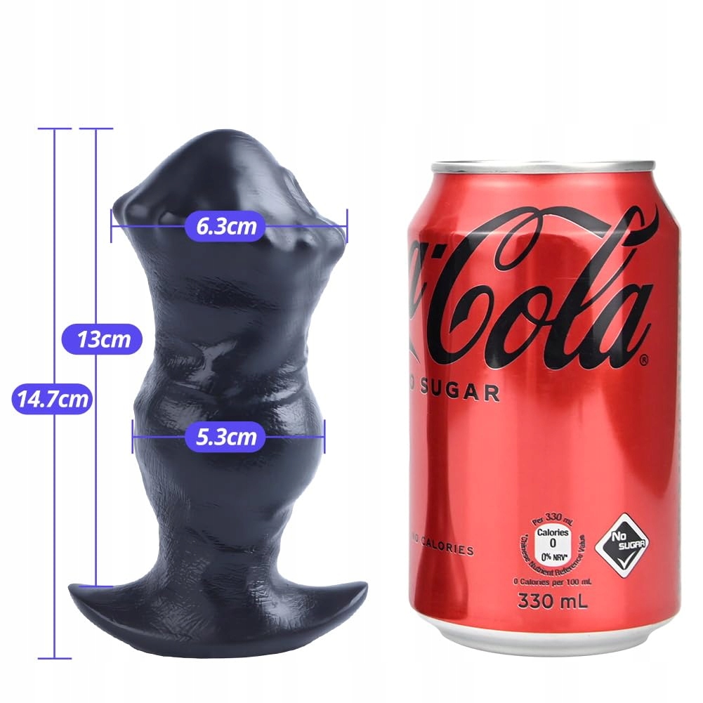 SXOVO Realistyczny Korek Analny Z Silikonu Dildo Czarny Dla Par — miniatura 5