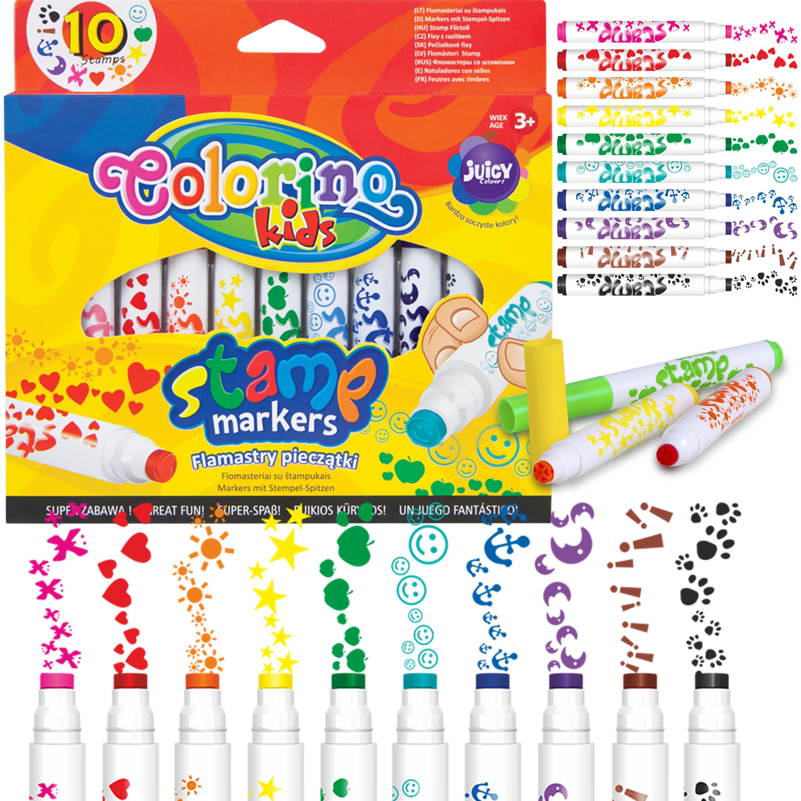 

Markery Pieczątki Stempelki Colorino Mazaki Pisaki