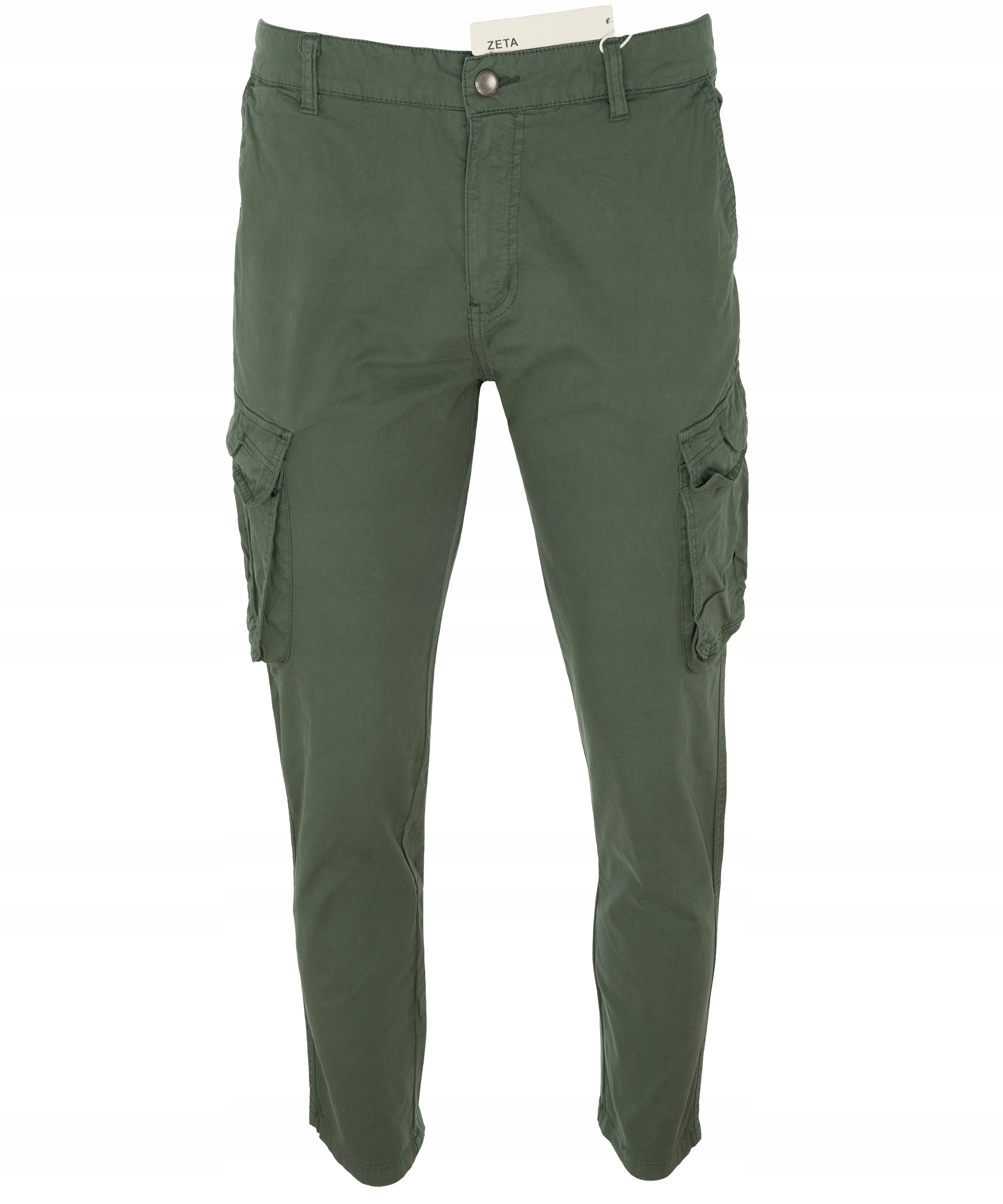 spodnie BOJÓWKI bawełniane ZIELONE LETNIE W50 ZETA L30 Fason bojówki