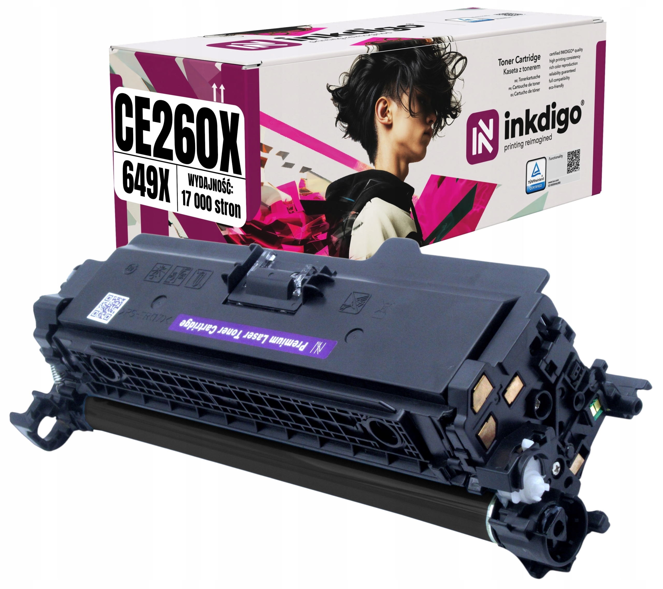 Náhradní toner pro Hp CP4520dn CP4520n CP4525dn Bk