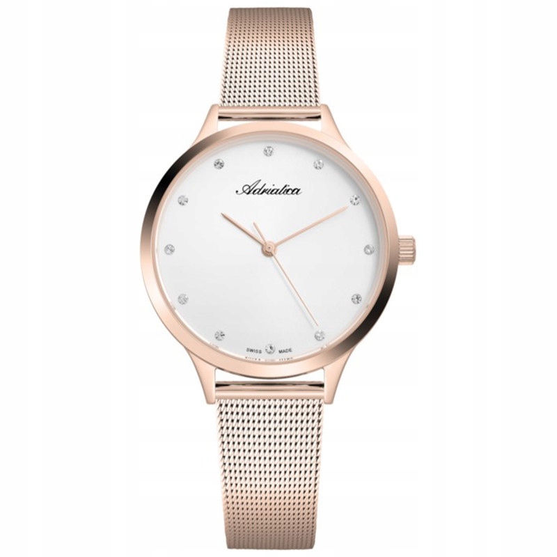 Dámské hodinky Adriatica A3572.9143Q Zirkony růžové zlato