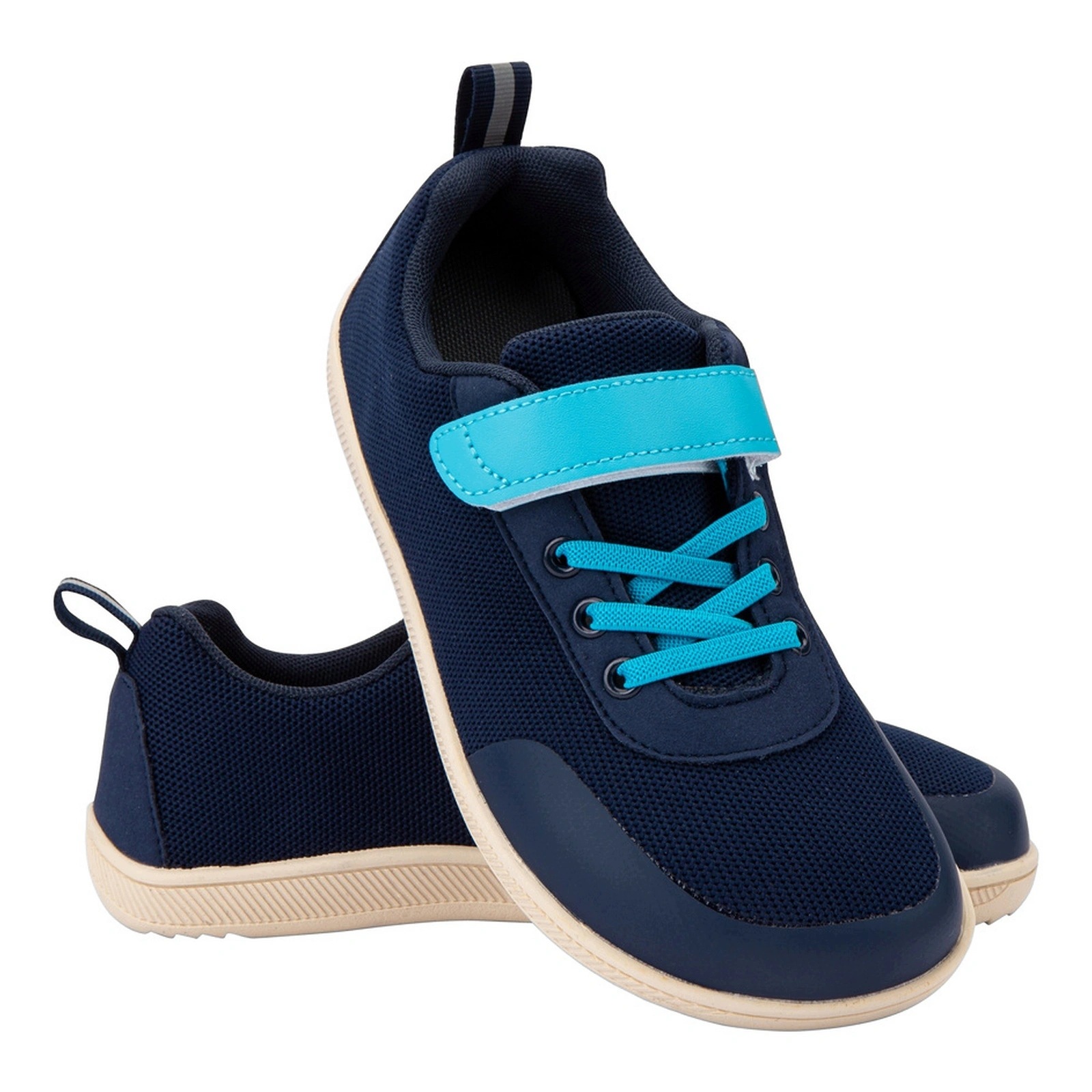 Buty barefoot tenisówki lekkie dziecięce Zz Faber Kids Mesh Blue 24