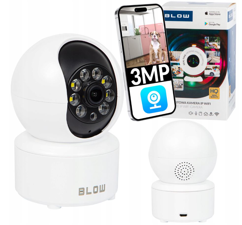 Wifi Kamera Otočná Vnitřní 2,5K Ip Chůvička Elektronická Monitorovací 3MP Ir