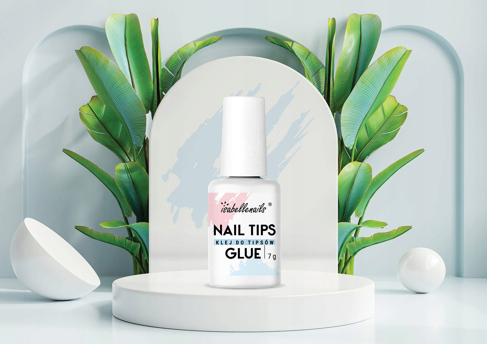 ISABELLENAILS KLEJ DO TIPSÓW 7 ML Z PĘDZELKIEM Waga 7.5 g