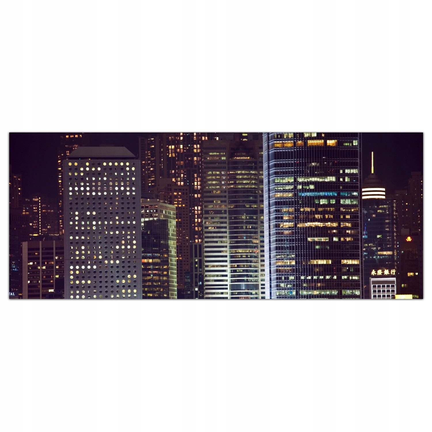 

Hartowany Obraz Szklany Hong Kong Miasto 125x50