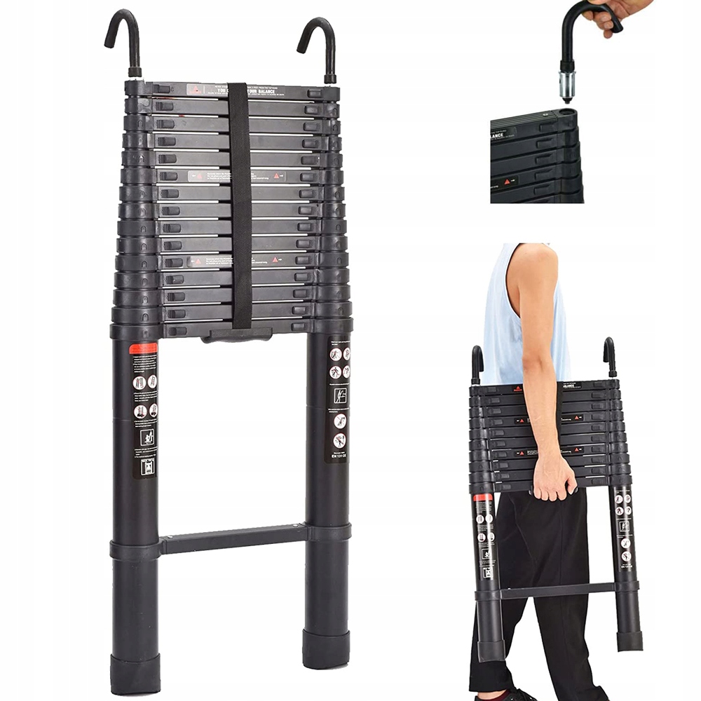 

Składana Teleskopowa Drabina O Długości 6,2M 150kg