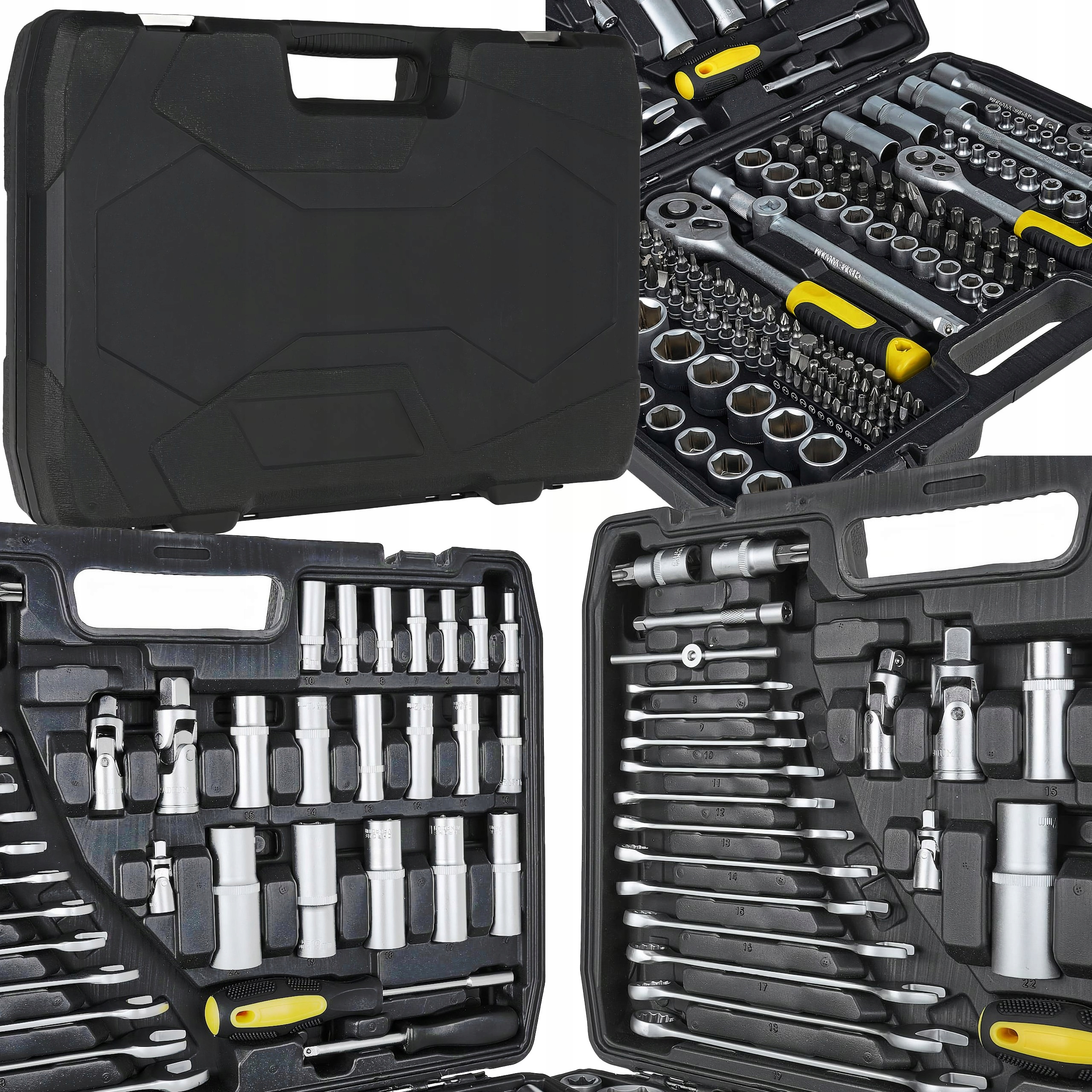 Sada Nástrčné Kľúče Plocho-očkové Nástavce Crv 1/4" 3/8" 1/2" 216KS