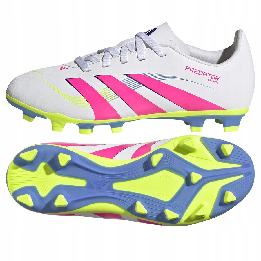 Adidas Predator Club Jr Fg/mg (37 1/3) Boty Lanky Unisex Jr Bílé