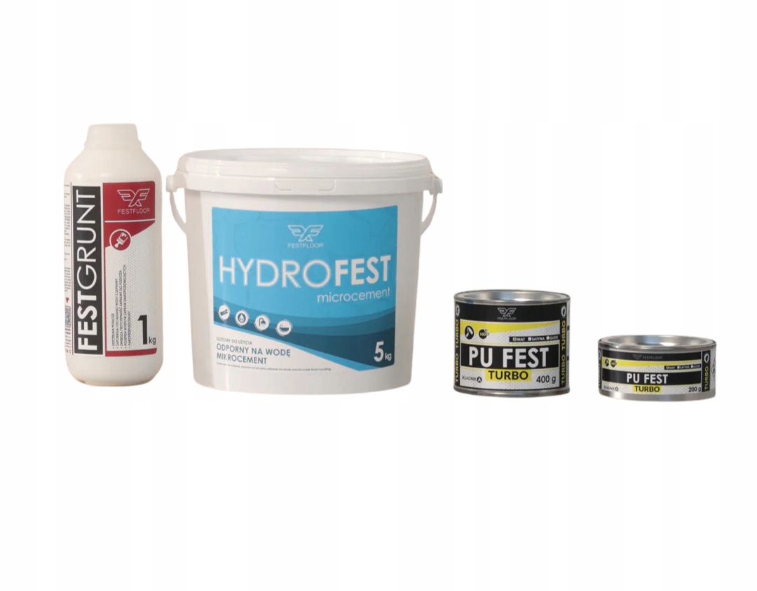 Sada mikrocementu na kuchyňskou zástěru Hydrofest 5 m²