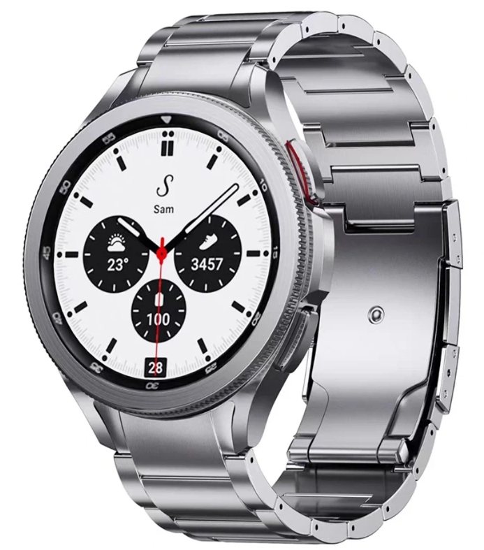 Pasek Tytanowy Do Samsung Galaxy Watch 4 5 6 7 40MM/44MM/45MM/46MM/47MM Pro
